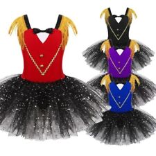 DE iEFiEL Kinder Mädchen Zirkusdirektor Cosplay Kostüm Tutu Rock Tanzkostüm