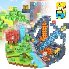 Magnetische Bausteine,Magnetbausteine Magnetspielzeug,Magnetblöcke für Kinder