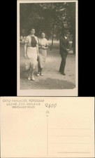 Trentschin-Teplitz Trenčianske Teplice Trencsénteplic Mann  Frau Stadtpark 1931