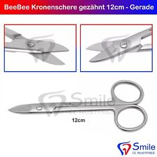BeeBee Kronenschere gezähnt 12cm Gerade Zahnmedizin Chirurgisch Draht Schere