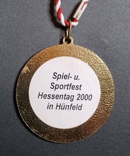 Medaille  "Spiel- u. Sportfest Hessentag 2000 in Hünfeld HBRS - Hessen