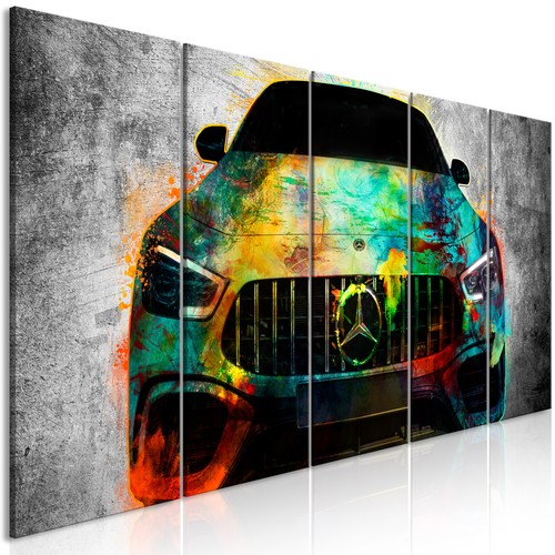 Auto mercedes aquarell - mercedes, bunt