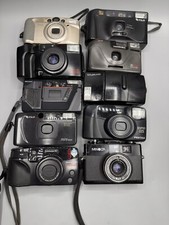 Konvolut 10x analoge Kompaktkameras Fuji. Pentax, Olympus.... defekt #-444