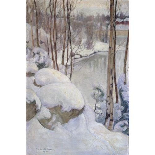 Talvipäivä 1910 p halonen - 1910,