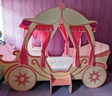 Kinderbett Bett Prinzessin Kutschenbett Mädchen - Bett Kutsche Kinderbett