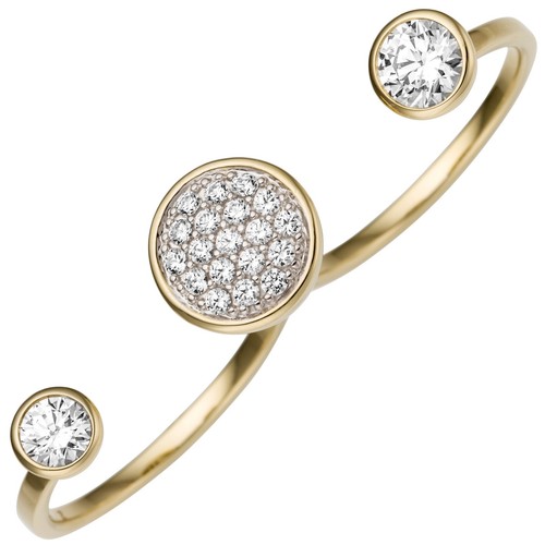 Damenring zweifingerring 333 - damenring,