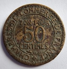 Münze: 50 Centimes Chambres