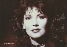 IRIS BERBEN Original Autogramm signierte Postkarte 90er Jahre