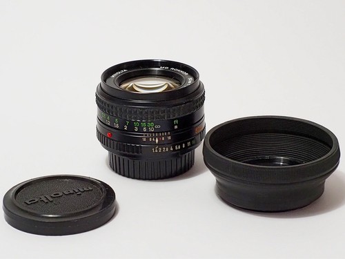 Objektiv minolta rokkor 50 - md, rokkor,