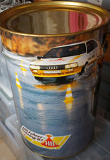 alte Sitztonne aus Blech -