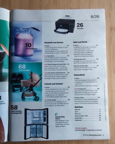 Zeitschrift stiftung warentest - zeitschrift,