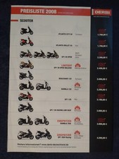 Derbi Preisliste 2008 Atlantis GP1 Boulevard Senda GPR Cross City Mulhacen
