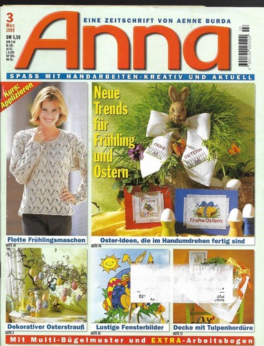 Handarbeitsheft anna 99 - anna, 03/99