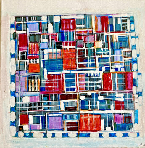 Original abstraktes mixed - original,