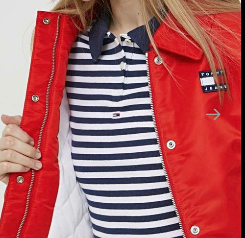 Tommy jeans damen jacke - tommy, rot