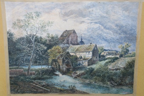 Engelmann gouache gemälde - k.,