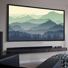 Große Projektionswand 130 Zoll Projektor 16:9 für Outdoor-Video-Projektoren Neu~