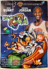 Michael Jordan SPACE JAM Original Vintage German 2 Sheet Video Movie Poster 1997