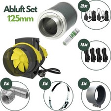 Growbox Abluft Set 125mm mit