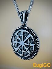 Sonnenrad Colovrat Nordic Symbol Amulett Halskette Anhänger Edelstahl E004