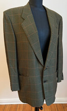 100% Cashmere Original FRATELLI TALLIA Karo Sakko Blazer VINTAGE