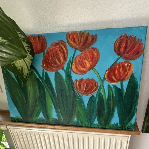 Tulpen blumenmotiv gemälde - tulpen,