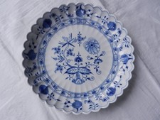 Meissen Schwertermarke, Teller, Zwiebelmuster, Schale, Tortenplatte, groß.