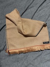 Arno Steiner Seiden Schal Halstuch Tuch  Beige / Braun