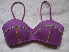 Bikini-Oberteil "Arena" lila/bunt, Gr. 36 A/B-Cup, NEU