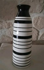 Vase Blumenvase Schwarz Weiss