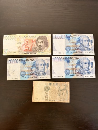 Italienische lire banknoten - italienische,