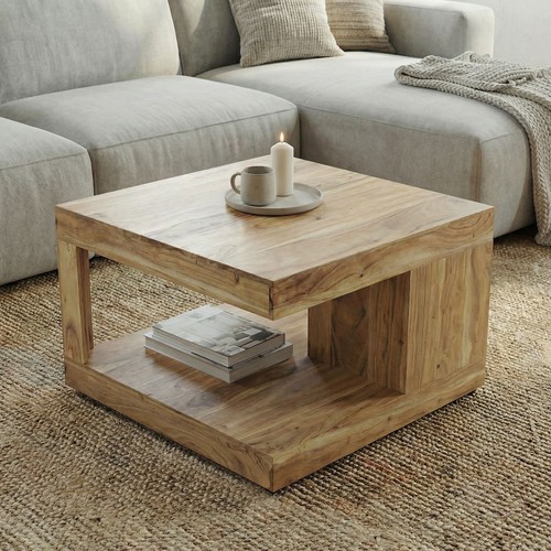 Couchtisch akazie massivholz - couchtisch,