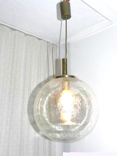 Glas kugel deckenlampe - glas,
