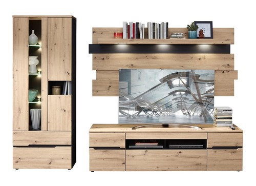 Wohnwand wohnzimmerschrank - wohnwand,