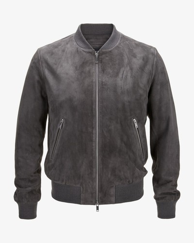 Dunkelgraue lederjacke herren - dunkelgraue,