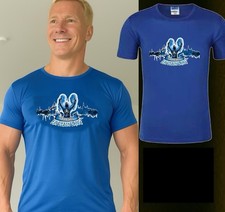 T-Shirt HSV, Blau Sportshirt