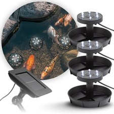 LED Solar Teichbeleuchtung Unterwasserstrahler Teichleuchte Teichlampen 18 LEDs