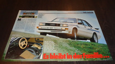 Treser Audi 80 Quattro, Typ 85 Fahrbericht (1983)
