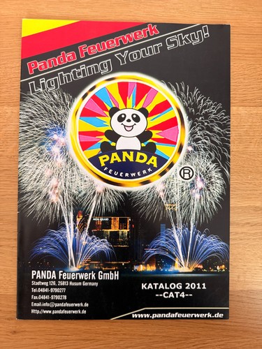 Alter panda feuerwerk katalog - feuerwerk,