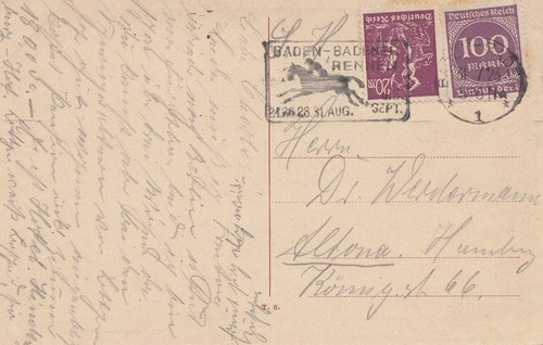 1923 ansichtskarte - 1923:,