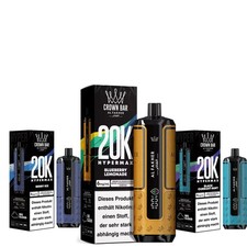 Al Fakher 20K Hypermax 20000 Züge Big Puff E-Zigarette Vape E-Shisha Alle Sorten