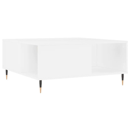 Couchtisch weiß 80x80x36 cm - 80x80x36,5,