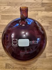 Rundkolben 6000 mL 6L Braunglas GL 45 GL 18 Schott Duran Laborglas Laborzubehör