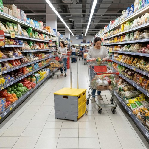 Faltbarer einkaufstrolley hohe - faltbarer,