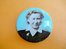 aus Nachlass - Handspiegel Taschenspiegel mit Bild , Foto von einer Frau