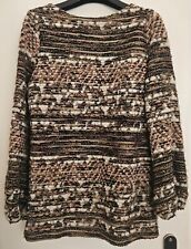 ZARA Pullover Bouclé Wollpullover Gr.S Glitzer 7/8 Arm ?