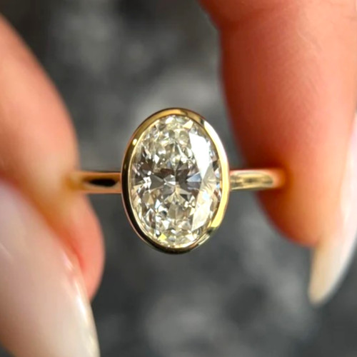 Ovalschliff diamant - 2,50, ct