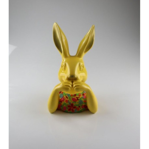 Hase gelb mit blumen - mit, cm