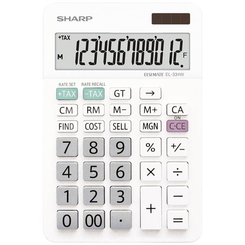 Sharp 334w tischrechner - sharp, el-334w