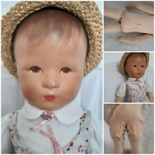 antike Käthe Kruse Puppe XII Hampelchen Glückskind 45 cm, 1946, unrestaur. (423)